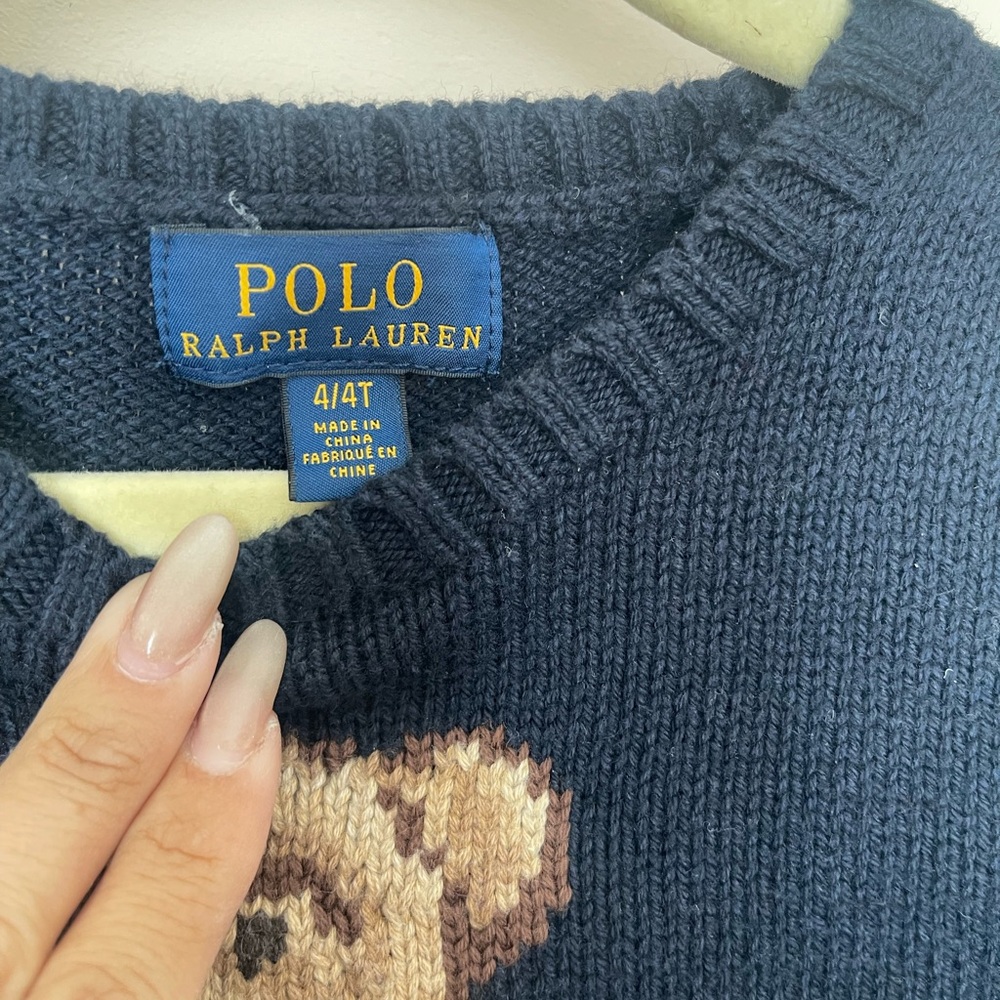 Polo Ralph Lauren Navy Sweater. Boy Size 4Y